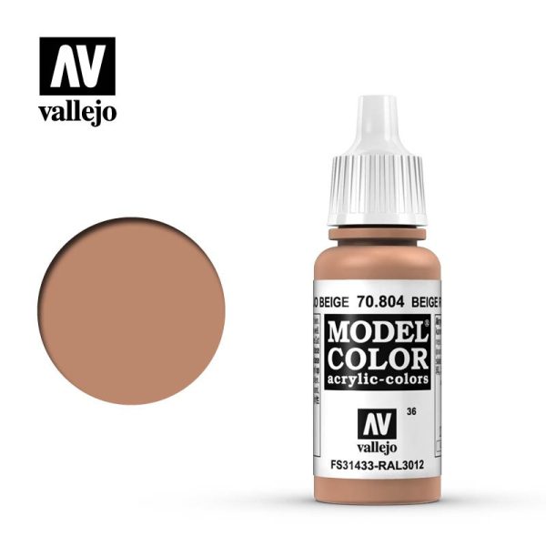 Pintura Vallejo Model Color Rojo Beige - Beige Red