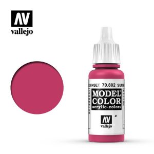 Pintura Vallejo Model Color Rojo Sunset - Sunset Red