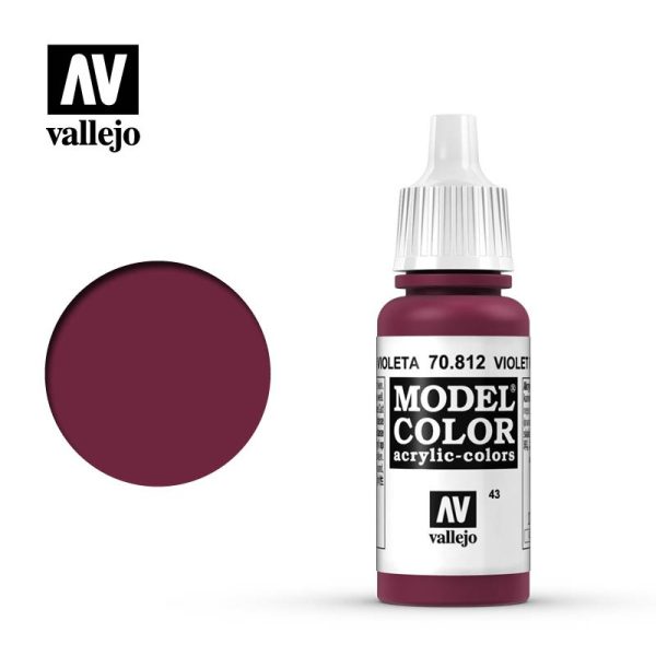 Pintura Vallejo Model Color Rojo Violeta - Violet Red