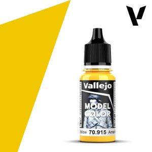 Pintura Vallejo Model Color Amarillo Intenso - Deep Yellow
