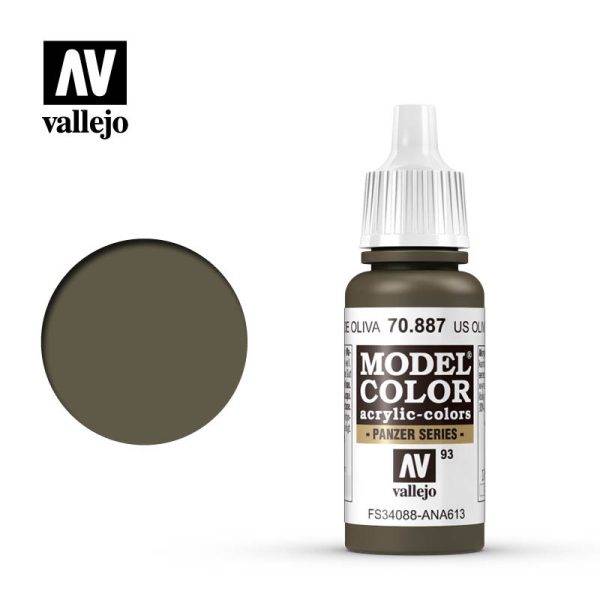 Pintura Vallejo Model US Verde Oliva - US Olive Drab