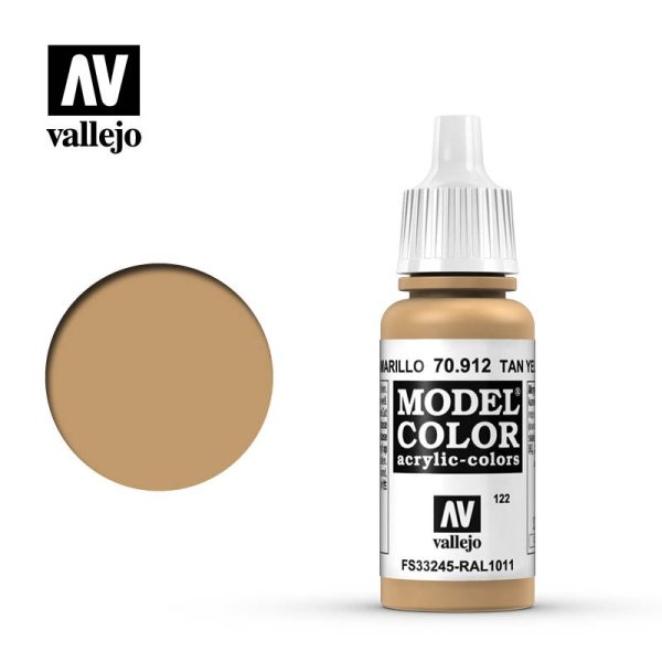 Pintura Vallejo Model Color Marrón Amarillo - Tan Yellow