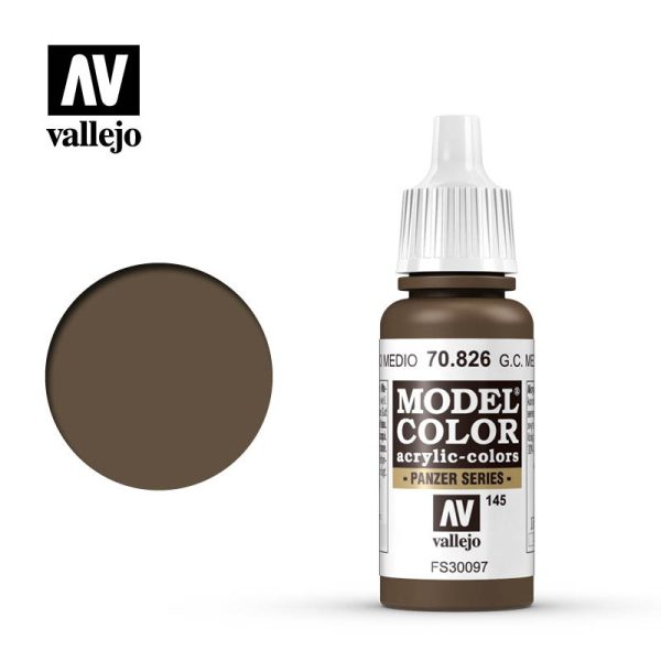 Pintura Vallejo Model Color Alemán Camuflaje Pardo Medio