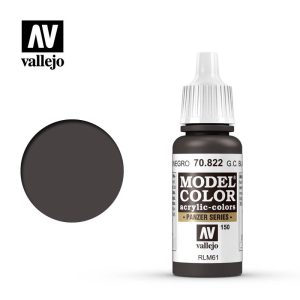 Pintura Vallejo Model Color Alemán Camuflaje Pardo Negro