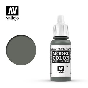 Pintura Vallejo Model Color Gris Metalizado - Gunmetal Grey