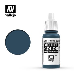 Pintura Vallejo Model Color Metal Azul - Gunmetal Blue