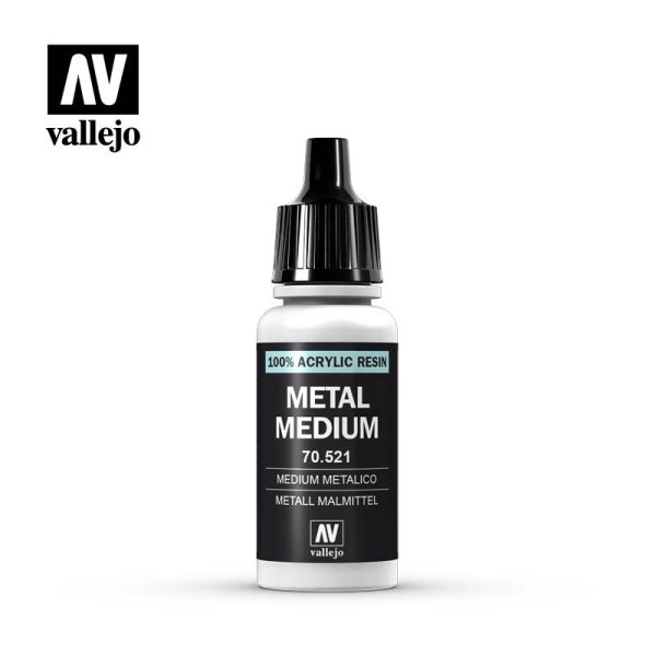 Pintura Vallejo Model Color Medium Metálico - Metal Medium