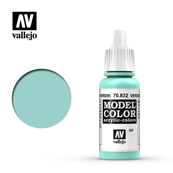 Pintura Vallejo Model Color Pátina Verdín - Verdigris Glaze