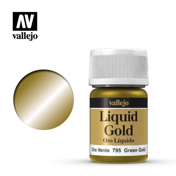 Pintura Vallejo al Alcohol: Oro Verde - Green Gold