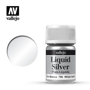 Pintura Vallejo al Alcohol: Oro Blanco - White Gold