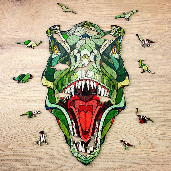 Puzzle de Madera EWA Tamaño S: T-Rex - Imagen 2