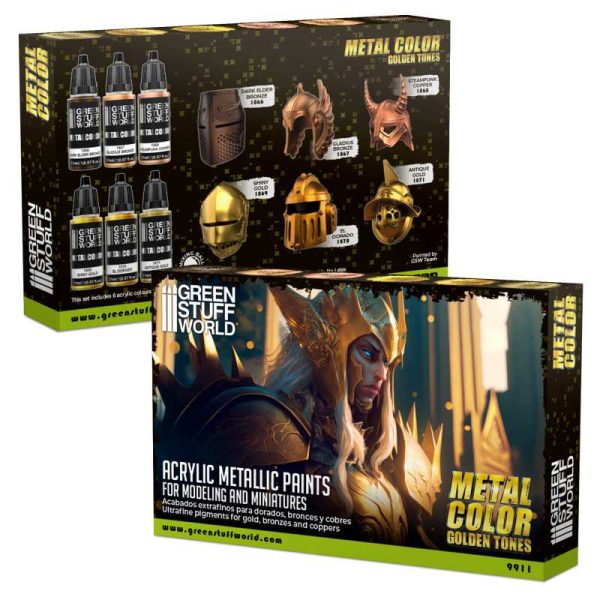 Set de Pinturas GSW: Metal Color Golden Tones - Imagen 3