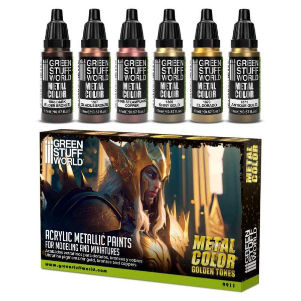 Set de Pinturas GSW: Metal Color Golden Tones